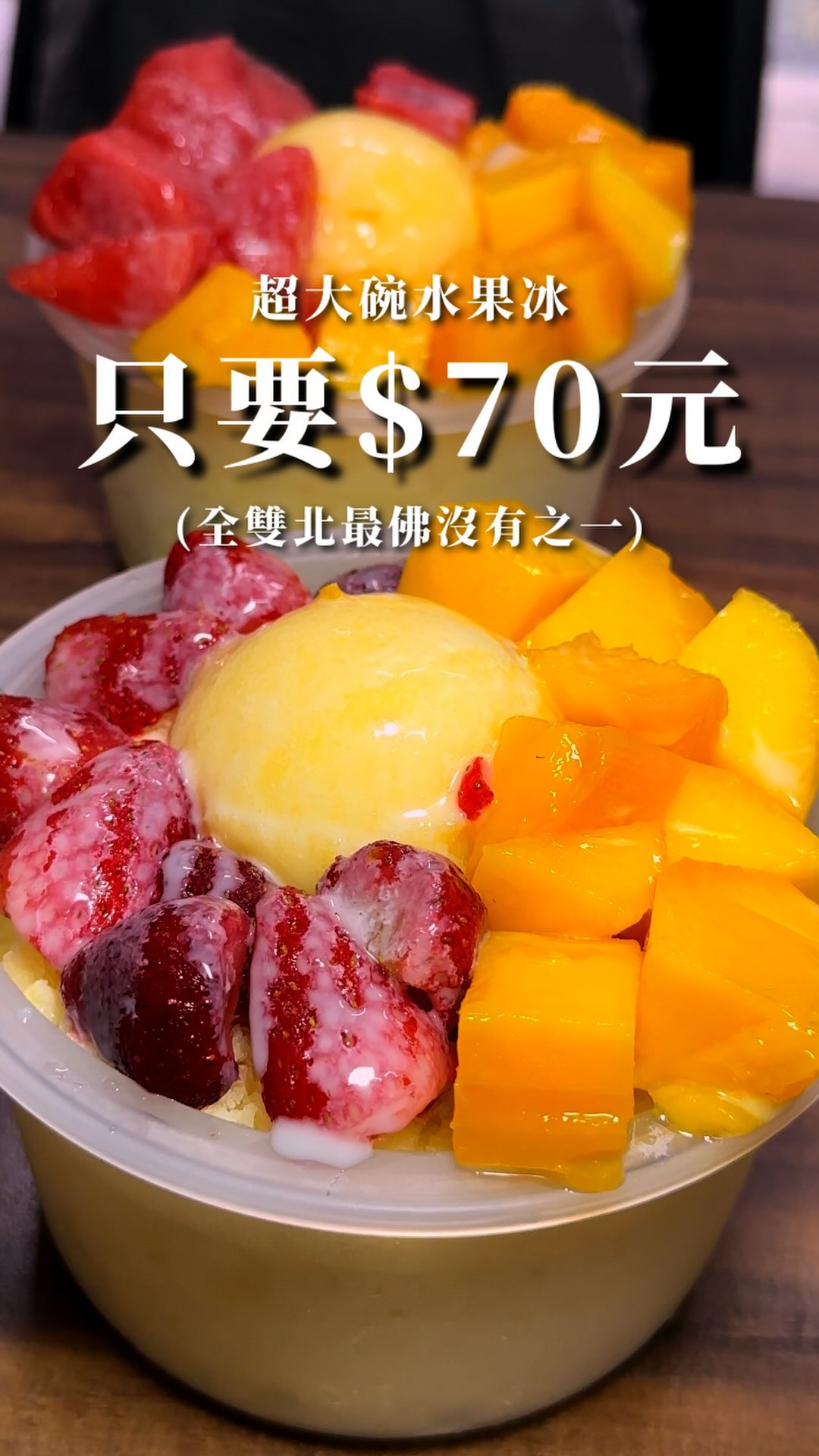 🔥只要$70元 超狂芒果水果冰🔥
🔥雙北最高CP🔥
環境推薦指數:🌕🌕🌕🌗🌑
服務推薦指數:🌕🌕🌕🌕🌑
食物推薦指數:🌕🌕🌕🌕🌘
價格推薦指數:🌕🌕🌕🌕🌗
整體推薦指數:🌕🌕🌕🌕🌑
店名:冰天地冰城
地址:新北市中和區信義街41巷15號
電話:0982 019 966
營業時間:週二-日13:00-21:00
追蹤 @wiewieeater 發掘更多必吃美食 ✨
#新北美食#中和美食 #芒果冰#草莓冰 #高CP